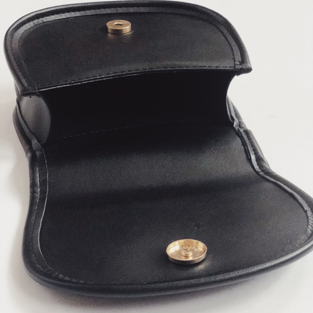 🆕Poppy Black Vegan Leather Belt Bag Fanny Pack - Picture 3 of 7